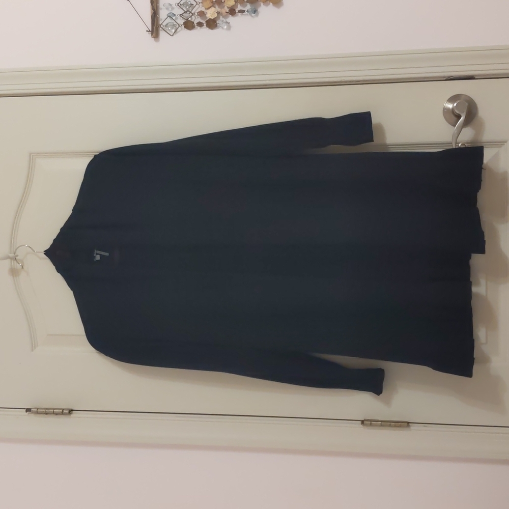 Long black cardigan